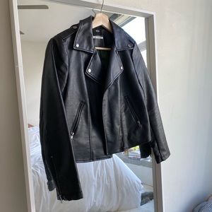 Faux leather jacket